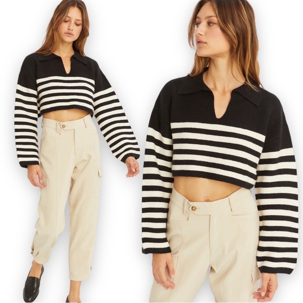 Crescent Striped Sweater
